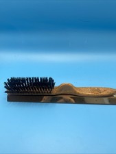 Vintage Goody Nylon Bristles Smoothing Hair Brush Brown Faux Wood Grain 8 USA