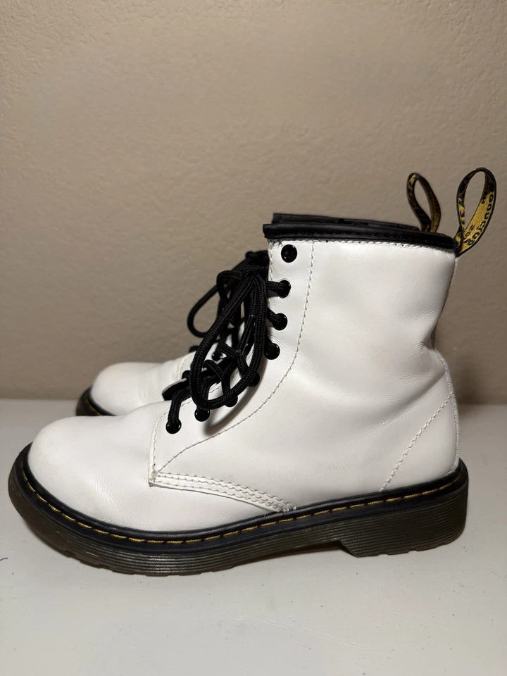 Doc Martens 1460 J 白色靴子儿童 3 码(美国)鞋 Air Wair — 第 2/4 张图片