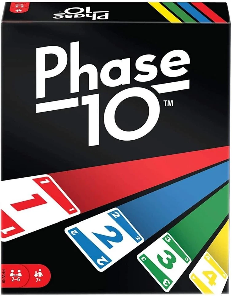 Mattel Kartenspiel - Phase 10 - Basis für 2 bis 6 Spieler - Kultspiel - Bild 1 von 1