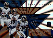2016 Unparalleled Pivotal Drive #29 Case Keenum Todd Gurley Tavon Austin FB