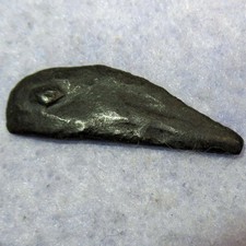 Early Ancient Greek Olbia Sarmatia 500 BC Cast AE 27 Leaping dolphin dorsal spin