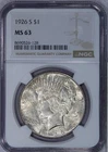 1926 S Peace Dollar $1 NGC MS63