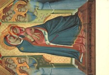 Foto Postal:: Pietro Lorenzetti, Virgen Entronizada