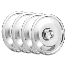 4 Pcs Universal Pot Lids for Cooking Stainless Steel Pan Frying Cover