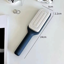 Self Cleaning Hair Brush One Key Hair Remover Anti Static Scalp Massager