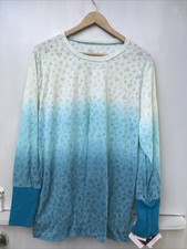 NRG By Barco Long Sleeve Under Scrub Top Tee Green Ombre Size 3XL NWT