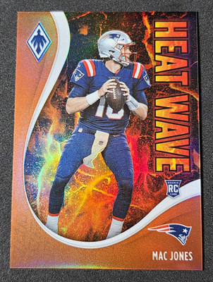 Panini 2021 Phoenix Heat Wave Mac Jones Patriots RC #17 Orange 26/99