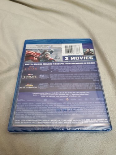 Thor: 3-Movie Collection - Blu-ray - Rare / OOP Set - New - Picture 2 of 2