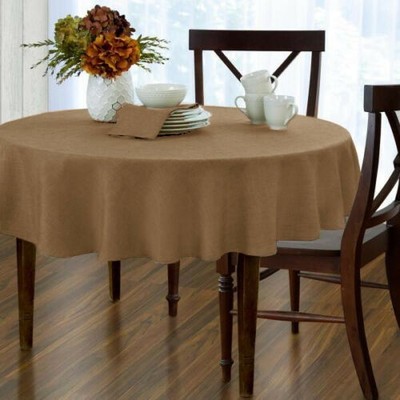 Multi Color Round Tablecloth 48 Inch Polyester Table Cover Washable Dining Party