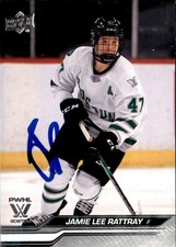 Jamie Lee Rattray Signed Autographed 2024 Upper Deck PWHL card Boston Fleet