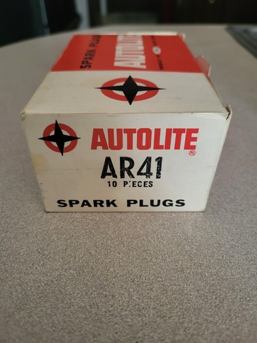Vintage Autolite Spark Plugs Box Of 10 AR-41 For Fords New Old Stock - Picture 4 of 6
