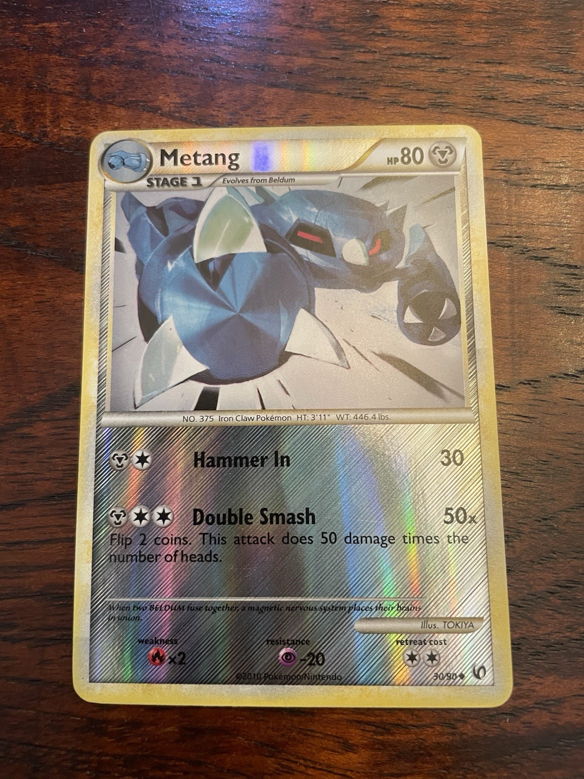 Metang 30/90 Reverse Holo — Pokemon Undaunted 2010 — Near Mint