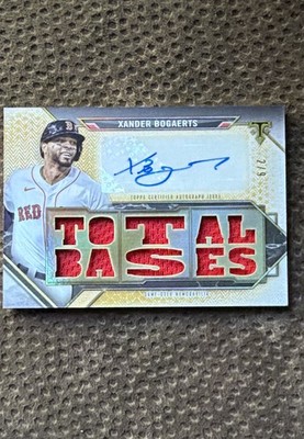 2021 Topps Triple Threads - Triple Threads Autograph Relics Xander Bogaerts /9
