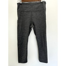 Athleta Heathered Gray Ultimate Stash Pocket Capri Legging MEDIUM " 531264-03