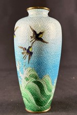 Cloisonne Antique Original 1850-1899 Antique Japanese Vases for