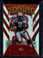 1997 Donruss Barry Sanders Zoning Commission #/5000 Lions