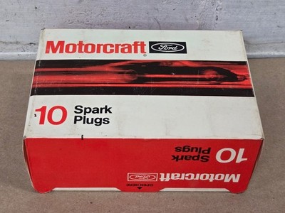 NOS Motorcraft Spark Plugs 10-pk Part # BRF82 1950-70 Ford Lincoln Mercury V8