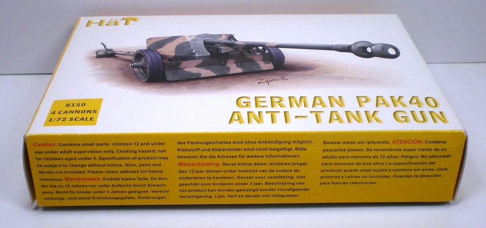1/72 Scale German WWII Anti-Tank Gun With Crew, PAK 40, HaT - Image 3 of 4