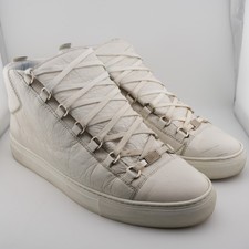 Balenciaga Arena High Top White Leather Sneak...