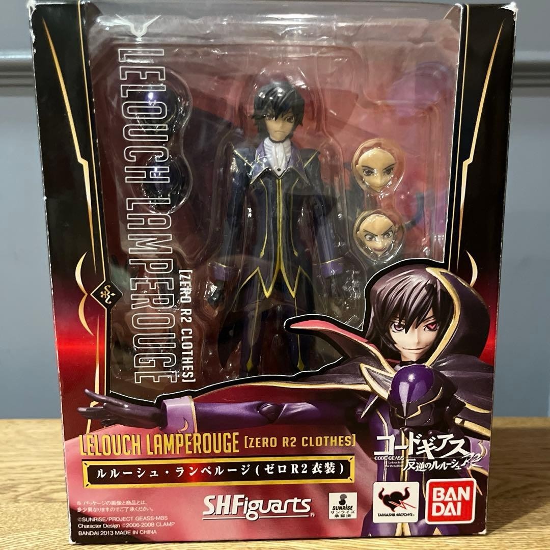 S.h. Figuarts Lelouch Lamperouge Zero R2 Costume Figure Code Geass