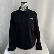 The North Face Fleece 1/4 Quarter Zip Pullover Lightweight Women's Size XL Black