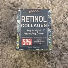 yoocoi RETINOL COLLAGEN Day & Night Cream Nourishing Moisturizing Renewing 1.7oz