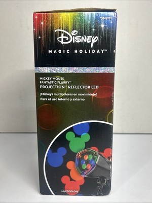 Disney Magic Holiday Mickey Mouse Whirl A Motion LED Projection Spotlight