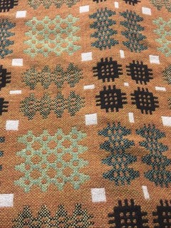 Vintage Welsh Wool Blanket Carthen Bed Throw