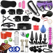 Sex Toys BDSM Kit for Couples Bondage Restraints Set,36PCS Adult Toy Kits with B