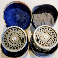 Hardy Marquis Salmon No 3 wide Fly Reel With Spare Spool & Cases .