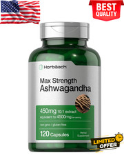 Ashwagandha Capsules 4500 mg 120 Count by Horbaach