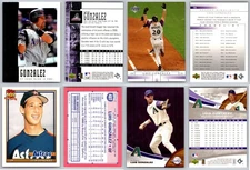 Luis Gonzalez 4 Card Lot - Rookie Arizona Diamondbacks Hall of Fame Astros RC