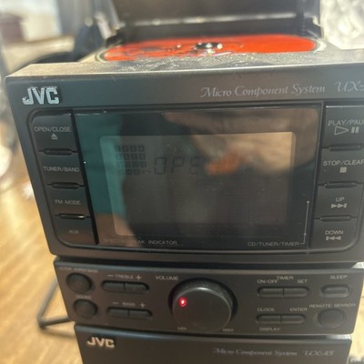 コ*ン様 ダブルMD /CD/カセットTAPE/FM/AM JVC UX-W50 Vintage JVC UX-A5 Complete Micro Component System AM FM Stereo CD