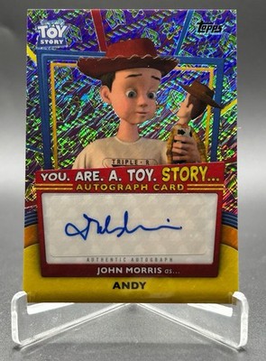 2025 Topps 30 Years Of Toy Story Andy John Morris You. Are. A. Toy Auto Buzz /75