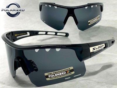 Sportlich Biker Umwickeln Schild Fischen Polarisiert Sonne Brille Große Schwarze