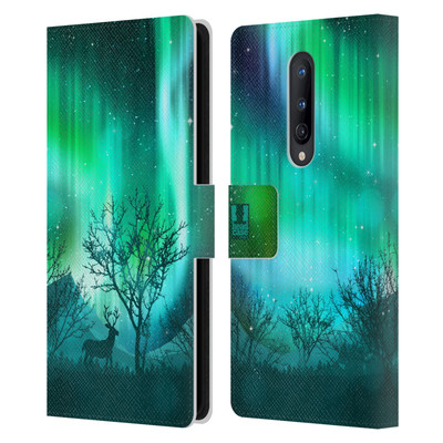 HEAD CASE DESIGNS NORTHERN LIGHTS LEATHER BOOK WALLET CASE FOR ONEPLUS PHONES
