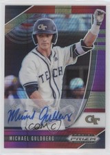 2020 Panini Prizm Draft Picks Red & Purple Hyper Michael Guldberg Auto 7iu