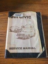 Honda 1981 Civic Factory Service Manual Shop Repair Book Free Ship Make Offer