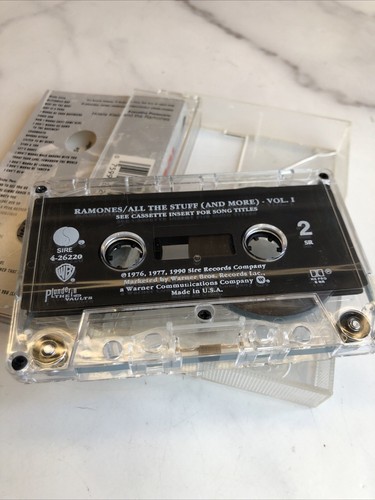 RAMONES Cassette Tape ALL THE STUFF AND MORE VOL 1 Punk Rock BLITZKRIEG BOP - Picture 6 of 7