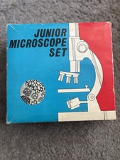 Vintage Vintage Junior Microscope Set With Box unsure Of Exact Date Release 