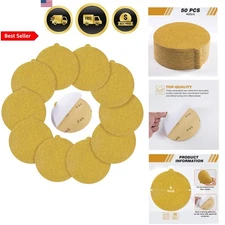 Sanding Discs 50pcs 6 Inch 40 Grit PSA Self Adhesive Sandpaper for Wood Metal