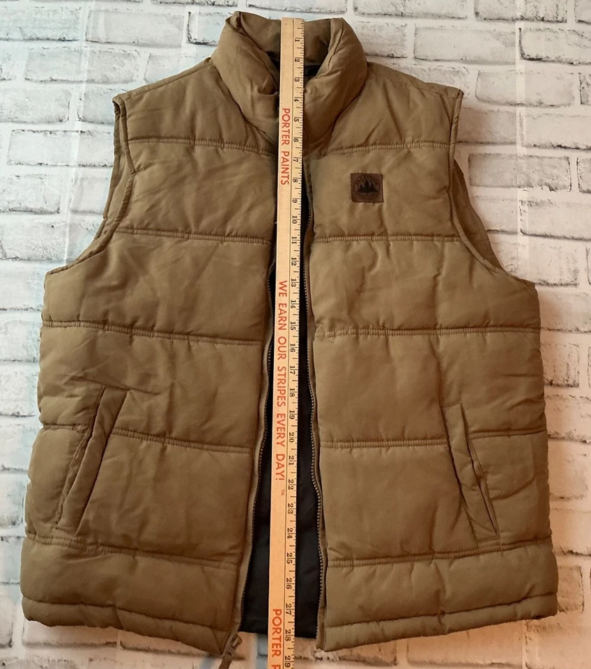 Field & Stream Original Outfitter Brown Puffer Vest Sleeveless Jacket Mens Med - Image 4 of 4