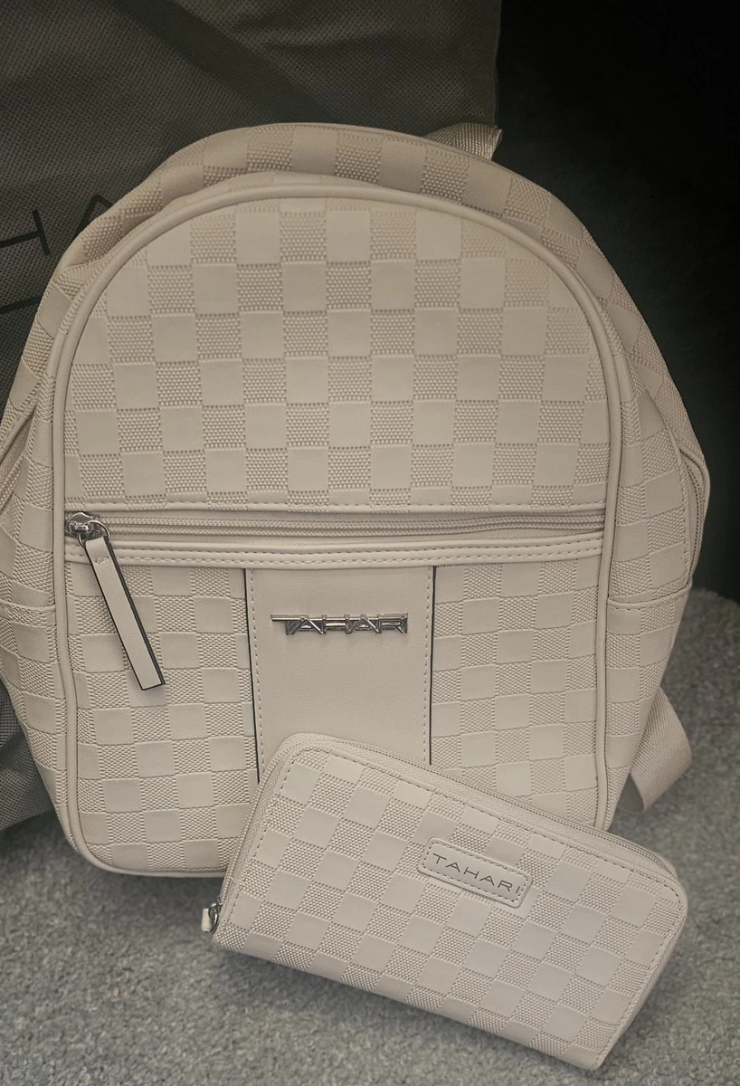 NWT Tahari Cream Backpack Structured Design Tahari | Bags | Nwt Tahari Back Pack | Poshmark main image 4