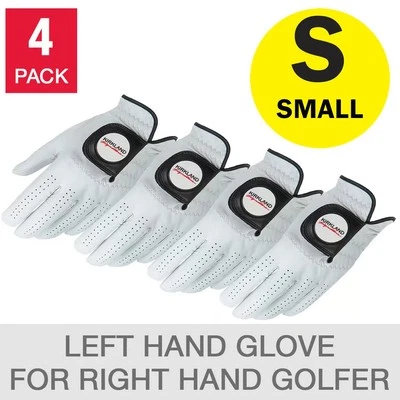 Kirkland Signature Golfhandschuhe kleine Größe Premium Cabretta Leder Set 4er-Pack