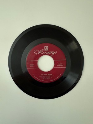 Mercury Vic Damone 7'' 45 RPM Vinyl Record My Life's Desire / My Truly Fair