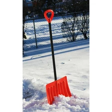 18in Snow Shovel Heavy Duty Snow Pusher with Metal Handle for Driveway Walkway