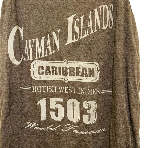 Cayman Islands Caribbean Mens Tank Top 1503 British West Indies World Famous L - Picture 3 of 3