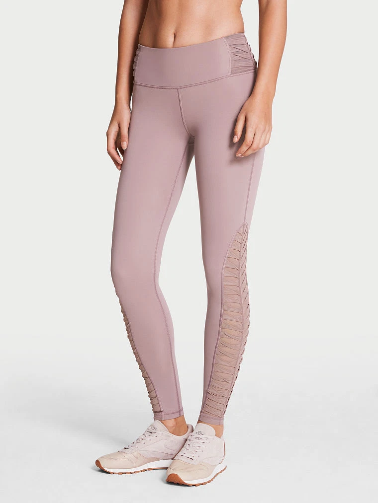 Victoria's Secret Total Knockout Sport Tight twisted pleat leggings plum DDM