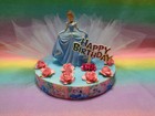Cinderella Cake Topper Table Decor 6" Styrofoam Base - OOAK