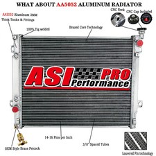 3~Rows Aluminum Radiator for 16-2023,19 Toyota Tacoma Limited Base SR5 2.7L/3.5L